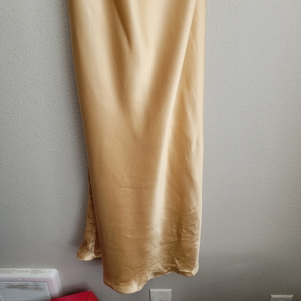 Ginia Silk Slip Dress In Mimosa Size Au10 Nwt — image 3 of 8